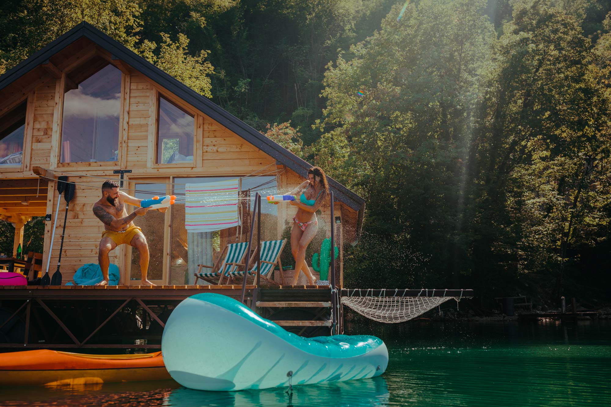 couple cabin